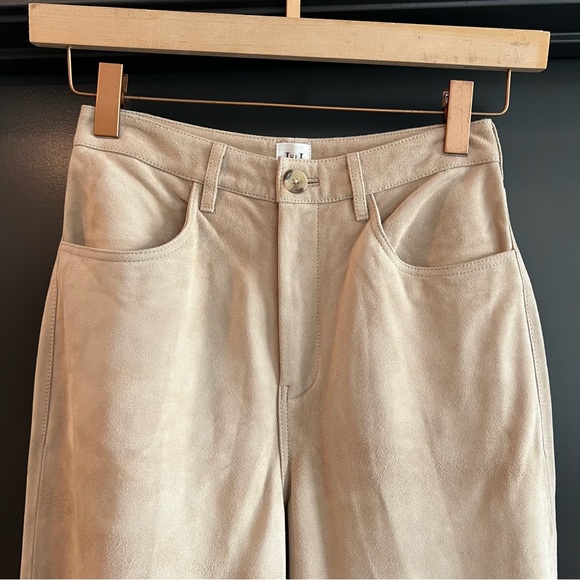 Helsa Suede 5 Pocket Pants in Sandy Beige Size Small - Picture 5 of 13